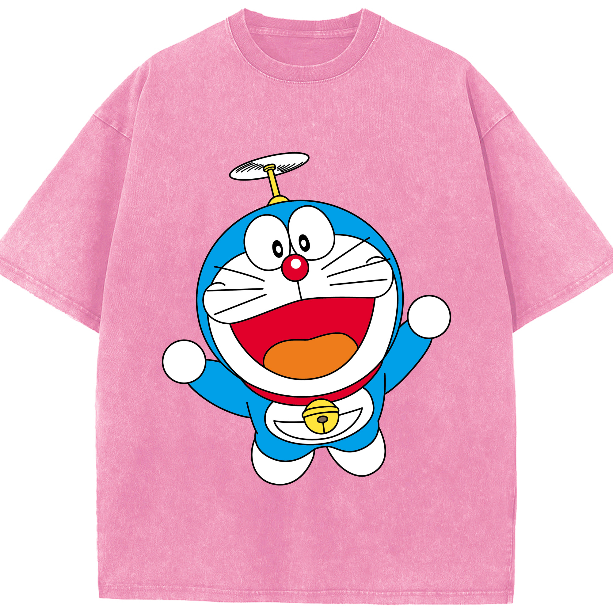 （画像用） ドラえもん Doraemon 綿100% ヴィンテージ風 半袖Tシャツ（フロントプリント）